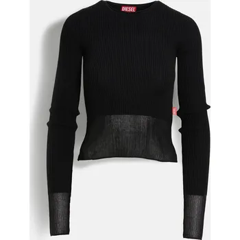 Dámský svetr SVETR DIESEL M-SLESHS KNITWEAR BLACK