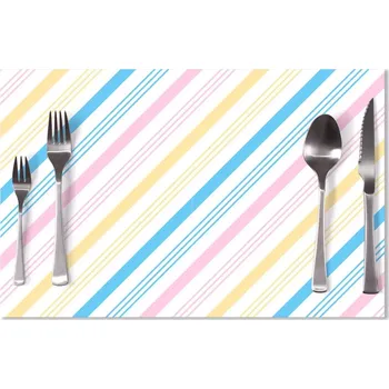 prostírání Sablio Prostírání Tříbarevné pruhy: 40x30cm