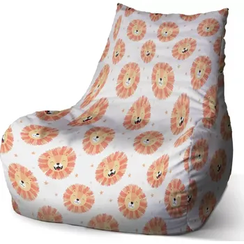 Sedací pytel Sablio Sedací vak Bean Lvíčci - 100 x 90 x 45 cm