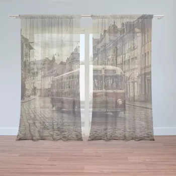 Záclona Sablio Záclony Historický autobus: 2ks 150x250cm