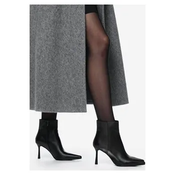 Dámské kozačky Eva Minge Polokozačky EO-ZAINA-02 Černá 41