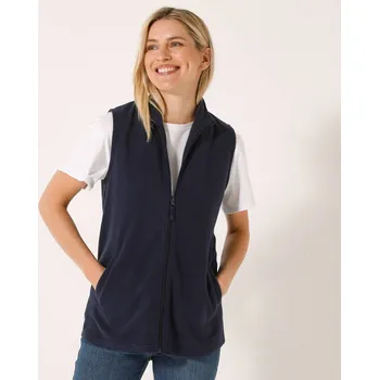 Dámská vesta Blancheporte Fleecová vesta na zip nám.modrá 46/48