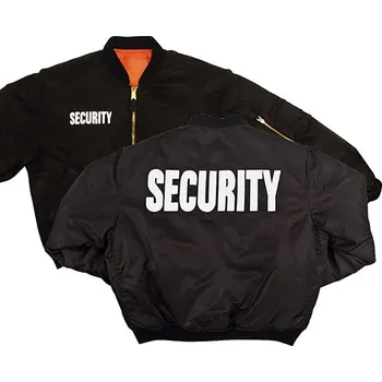 Pánský bomber Bunda SECURITY MA1 FLIGHT ČERNÁ, velikost 3XL