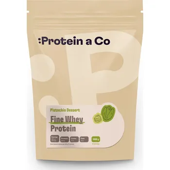 Protein Protein a Co FINE WHEY – přírodní protein slazený stévií 1 000 g Příchuť: Pistachio Dessert