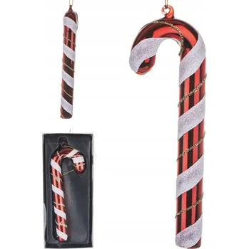 Vánoční dekorace SKLENĚNÁ VÁNOČNÍ KOULE 12 CM OZOBA NA VÁNOČNÍ DÁREK RETRO LÍZÁTKO VÁNOČNÍ DÁREK