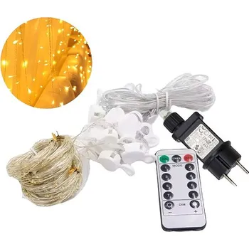 Vánoční dekorace Senzanakupy Venkovní mikro závěs 3 × 3 m 750 LED - 8 programů, časovač, háčky - teplá bílá