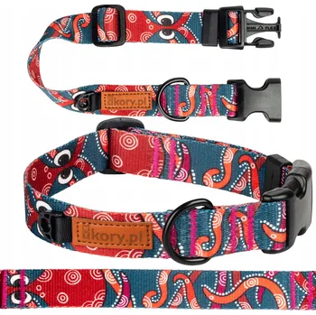 Obojek pro psa NASTAVITELNÝ obojek pro velkého psa ohaře akita L/XL 30 mm Ukory MOŘE