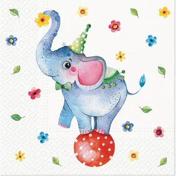 Papírový kapesník Paw Ubrousky PAW Dekor L (20ks) Circus Elephant 596585