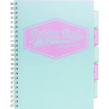 Sešit Projektový sešit Kołonotes Pastel A4 Čtvereček Mořská barva Pukka Pad