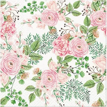 Papírový kapesník Paw Ubrousky PAW Dekor L (20ks) Rose hip flowers 596893