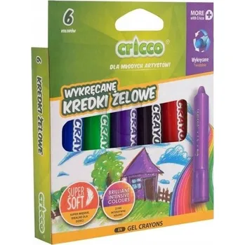 Kresba Gelové Pastelky CRICCO Twist 3v1, 6 barev, Twist