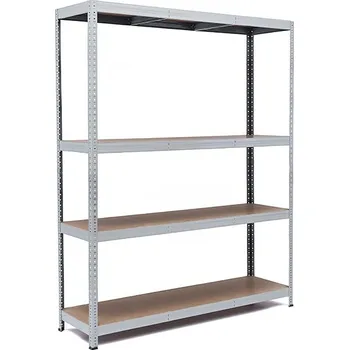 regál Policový regál Trestles RH 1800x1400x500, nosnost 1200 kg, 4 police Barva: šedá