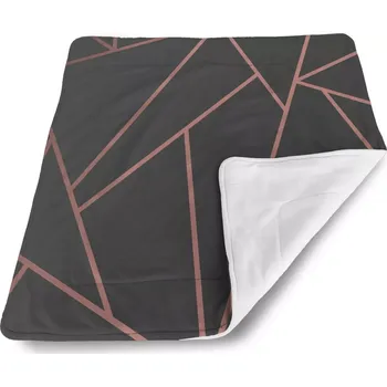 deka Sablio Dětská Deka pro miminko Růžové obrazce - 80x100 cm