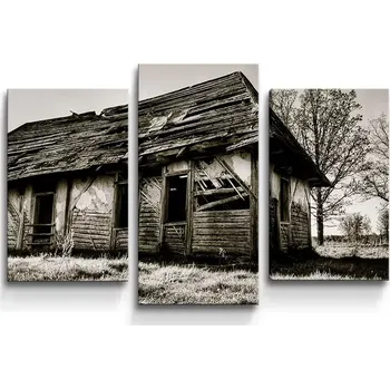 Obraz Sablio Obraz - 3-dílný Starý dům - 75x50 cm