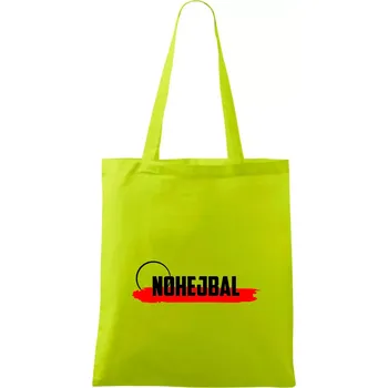 Nohejbal nápis - Taška bavlněná - 42 x 38 cm ( Limetková )