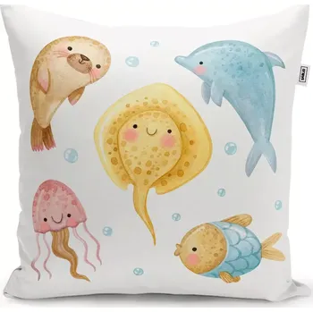Polštář Sablio Polštář Podmořská parta - 50x50 cm