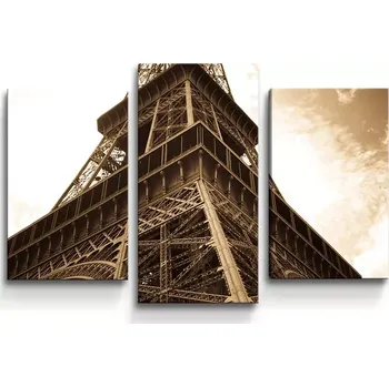 Obraz Sablio Obraz - 3-dílný Eiffelova věž 6 - 75x50 cm