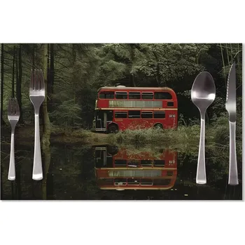 prostírání Sablio Prostírání Červený patrový autobus: 40x30cm