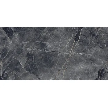 Dlažba Mexen Eternity Černý vzorek glazovaného gresu rek. G1, podlahová-stěnová dlaždice 120 x 60 cm, lesk - TL112-02-S Obklady a dlažby