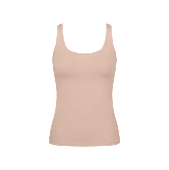 Dámské tílko GO Daily Cotton Tank top - BROWN - béžové 00LZ - SLOGGI BROWN XXL