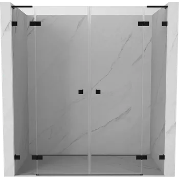 Sprchové dveře Mexen Lunar L Duo Sprchové Dveře Otočné 180 cm, Transparentní, Černé - 834DL-180-000-70-00 Sprchové dveře
