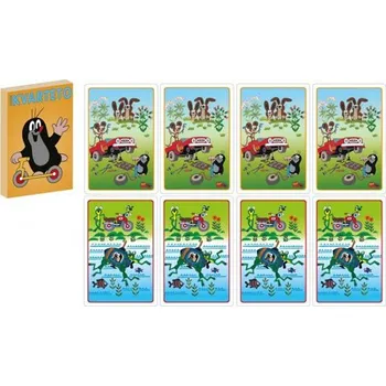 Pexeso AKIM Karty Akim Kvarteto - Krtek s koloběžkou 597552