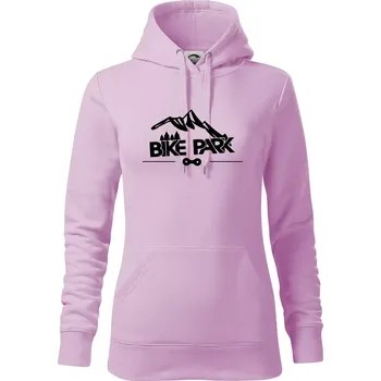 Dámská mikina Bike park hory - Mikina dámská Cape s kapucí - XS ( Orchid )