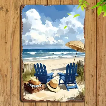 Plechová cedule BAF Plechová plážová cedule 30 x 20 cm