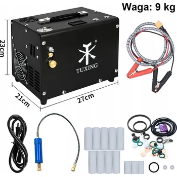 Zabezpečení domácnosti Tuxing 4500Psi PCP kompresor vzduchu, automatické zastavení, vestavěný konvertor