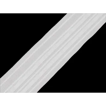 Záclonovka šíře 60 mm tužkové řasení, barva bílá