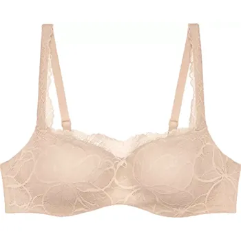 Podprsenka Dámská podprsenka Body Make-Up Illusion Lace Balconette - BROWN - sv. hnědá 00NZ - TRIUMPH BROWN 90D