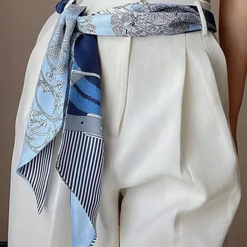 Šála ŠÁLA s potiskem dámská dlouhá elegantní KNIFE, ŠÁLA jako kravata