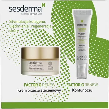 Pleťový krém sesderma - Factor G Set - Regenerační a zpevňující sada produktů - Krém 50ml + Oční krém 15ml