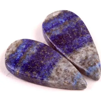 Přírodní kámen Kabošony páry Lapis Lazuli č.P748 (27x12x5mm)