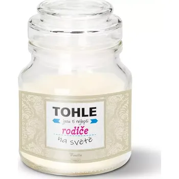 Svíčka Sablio Svíčka Tohle jsou ti nejlepší rodiče na světě - 120 g