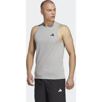 Pánské tričko ADIDAS Tričko Train Essentials Feelready Training Sleeveless XS BÍLÁ|ČERNÁ|ŠEDÁ