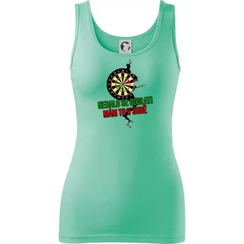 Dámské tričko Nedalo se odolat, mám to v sobě šipky - Dámské tílko - 2XL ( Mátová )