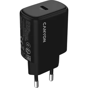 Síťová nabíječka OnCharge 250 25W 1xPD EU Canyon 250 černá