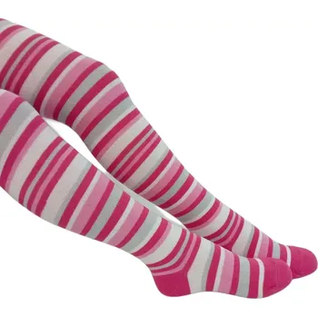 Dámské oblečení Dětské bambusové punčochy Amálka - 80-86 / růžová
