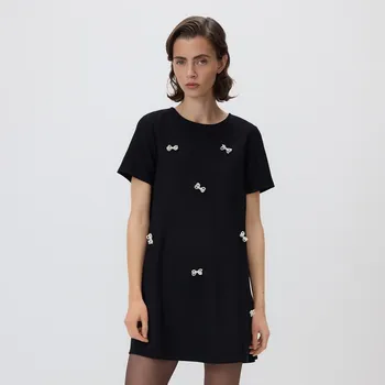 Dámské šaty Reserved - Minišaty s mašličkami - vícebarevná - 653HS-MLC - 653HS-MLC-M