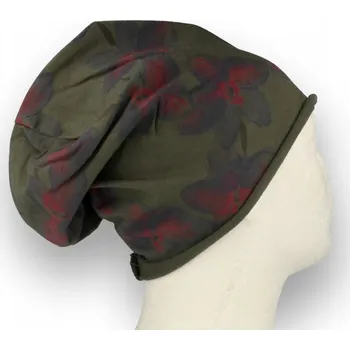 Čepice Čepice Beanie italská tenká šmoulinka bavlna zelená