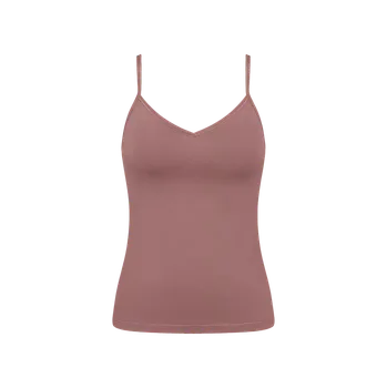 Dámské tílko GO Daily Cotton Spaghetti Top - BROWN - hnědé 1141 - SLOGGI BROWN XXL