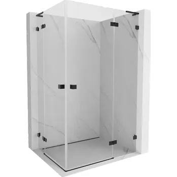 Mexen Lunar L Duo sprchová kabina otočná pravá 105 x 90 cm, transparentní, černá - 834L-105P-090L-70-00 Sprchové kouty