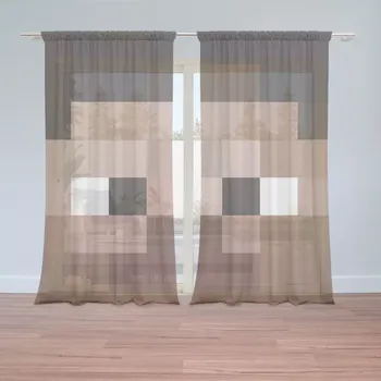 Záclona Sablio Záclony Blocks Obličej: 2ks 150x250cm