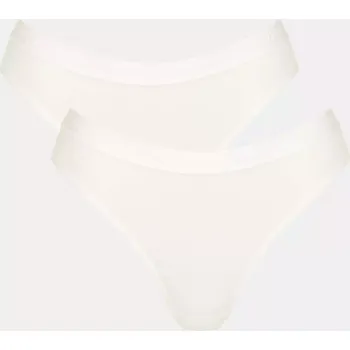 Kalhotky Dámské kalhotky GO Casual High leg 2P - WHITE - SLOGGI WHITE - SLOGGI WHITE XXL