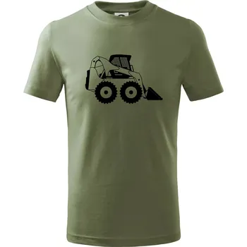 Bobik velký kolový - Tričko dětské bavlněné - 122 cm/6 let ( Khaki )