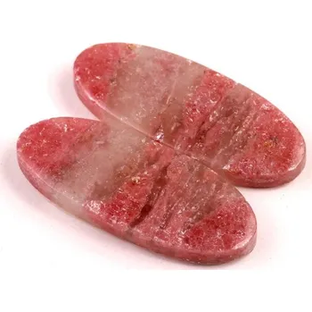 Přírodní kámen Kabošony páry Rhodonit č.P741 (35x14x5mm)