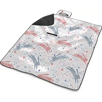 deka Sablio Plážová deka Folklórní zajíčci: 200x140 cm