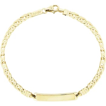 Náramek Zlatý náramek s destičkou - AP543-4719