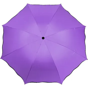 Deštník Dámský skládací deštník kouzelný, velké, 6 fialková